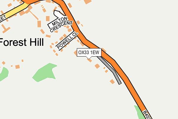 OX33 1EW map - OS OpenMap – Local (Ordnance Survey)