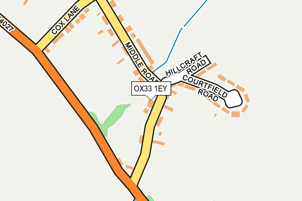 OX33 1EY map - OS OpenMap – Local (Ordnance Survey)