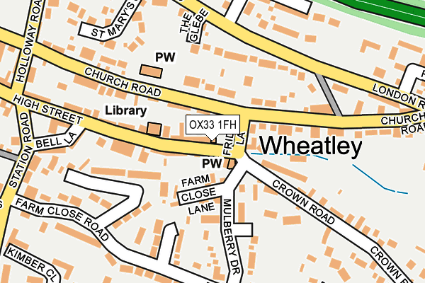 OX33 1FH map - OS OpenMap – Local (Ordnance Survey)
