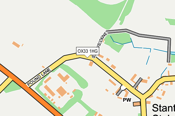 OX33 1HG map - OS OpenMap – Local (Ordnance Survey)