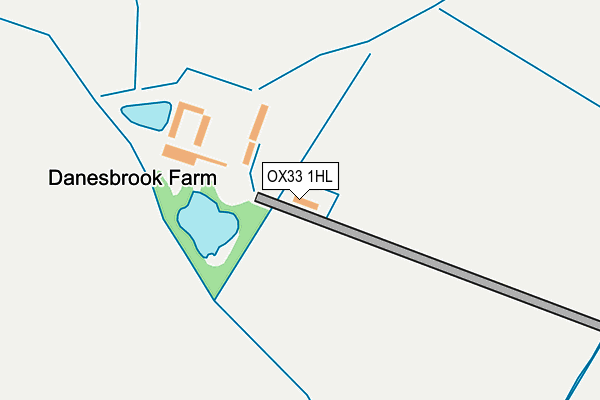 OX33 1HL map - OS OpenMap – Local (Ordnance Survey)