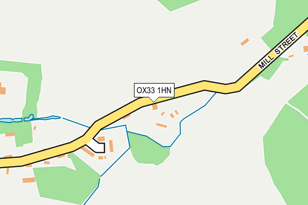 OX33 1HN map - OS OpenMap – Local (Ordnance Survey)