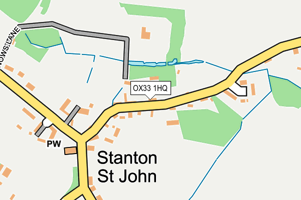 OX33 1HQ map - OS OpenMap – Local (Ordnance Survey)