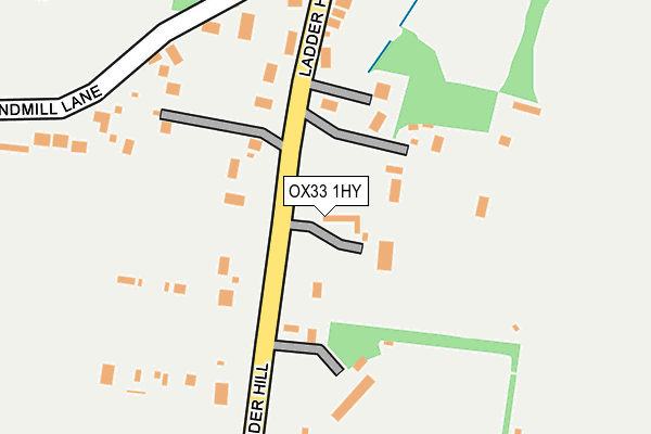 OX33 1HY map - OS OpenMap – Local (Ordnance Survey)