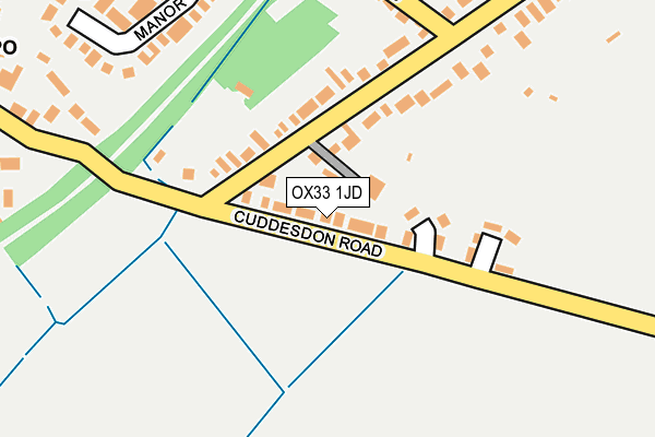 OX33 1JD map - OS OpenMap – Local (Ordnance Survey)