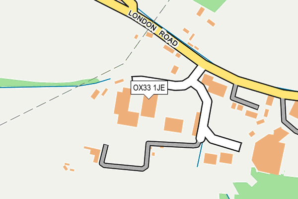 OX33 1JE map - OS OpenMap – Local (Ordnance Survey)