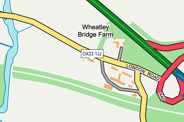 OX33 1JJ map - OS OpenMap – Local (Ordnance Survey)