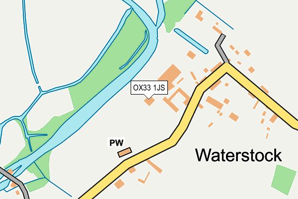 OX33 1JS map - OS OpenMap – Local (Ordnance Survey)