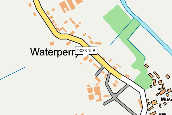 OX33 1LB map - OS OpenMap – Local (Ordnance Survey)