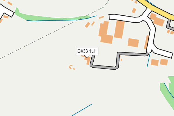 OX33 1LH map - OS OpenMap – Local (Ordnance Survey)