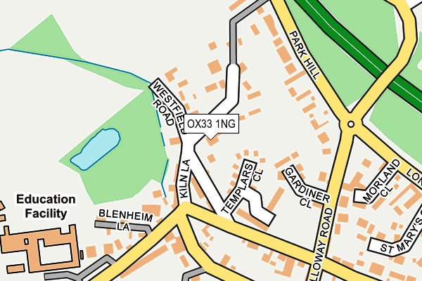 OX33 1NG map - OS OpenMap – Local (Ordnance Survey)