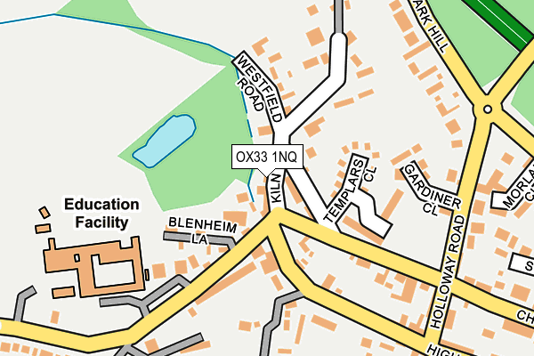 OX33 1NQ map - OS OpenMap – Local (Ordnance Survey)