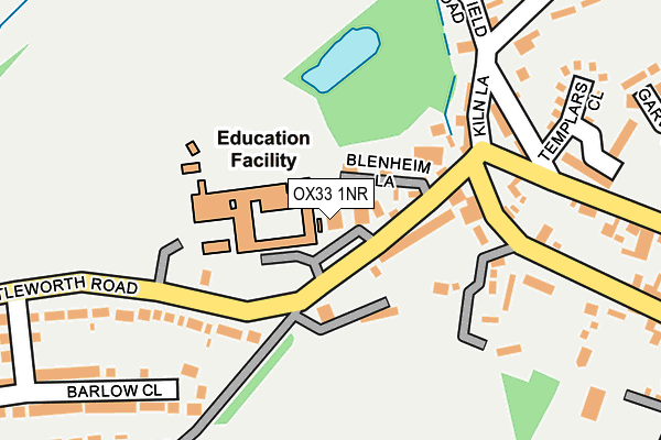 OX33 1NR map - OS OpenMap – Local (Ordnance Survey)