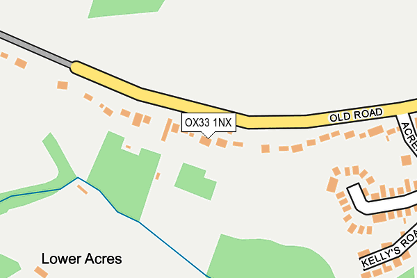 OX33 1NX map - OS OpenMap – Local (Ordnance Survey)