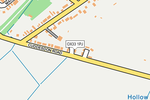 OX33 1PJ map - OS OpenMap – Local (Ordnance Survey)