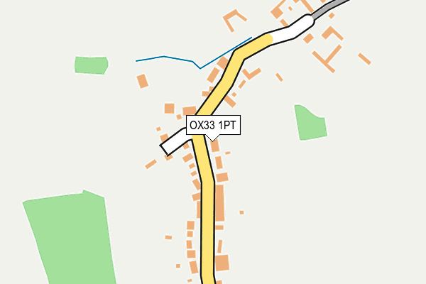 OX33 1PT map - OS OpenMap – Local (Ordnance Survey)