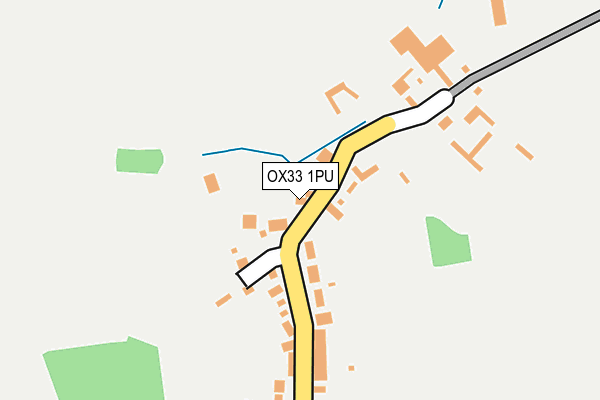 OX33 1PU map - OS OpenMap – Local (Ordnance Survey)