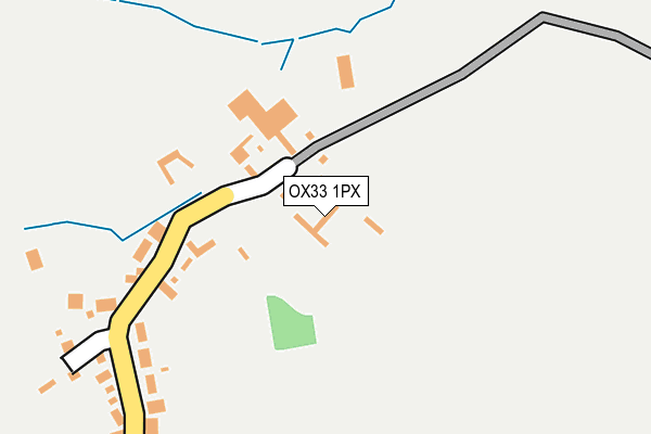 OX33 1PX map - OS OpenMap – Local (Ordnance Survey)