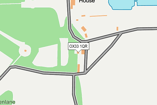 OX33 1QR map - OS OpenMap – Local (Ordnance Survey)