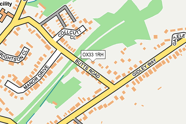 OX33 1RH map - OS OpenMap – Local (Ordnance Survey)