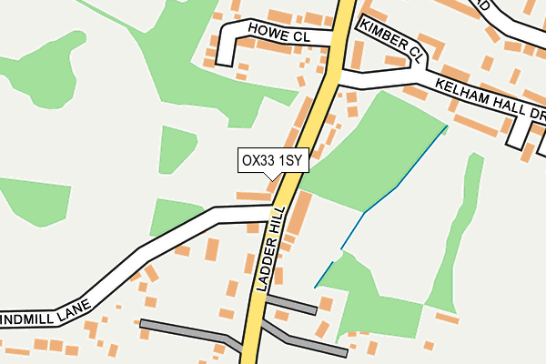 OX33 1SY map - OS OpenMap – Local (Ordnance Survey)