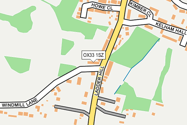 OX33 1SZ map - OS OpenMap – Local (Ordnance Survey)
