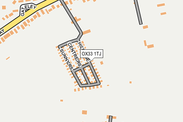 OX33 1TJ map - OS OpenMap – Local (Ordnance Survey)