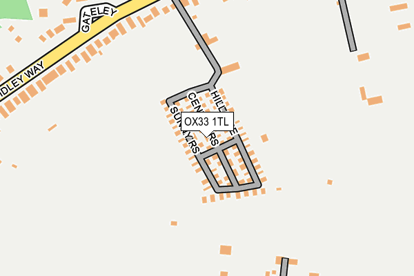 OX33 1TL map - OS OpenMap – Local (Ordnance Survey)