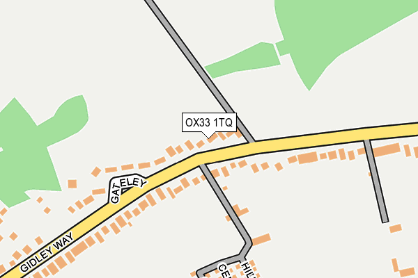 OX33 1TQ map - OS OpenMap – Local (Ordnance Survey)
