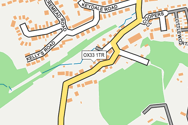 OX33 1TR map - OS OpenMap – Local (Ordnance Survey)