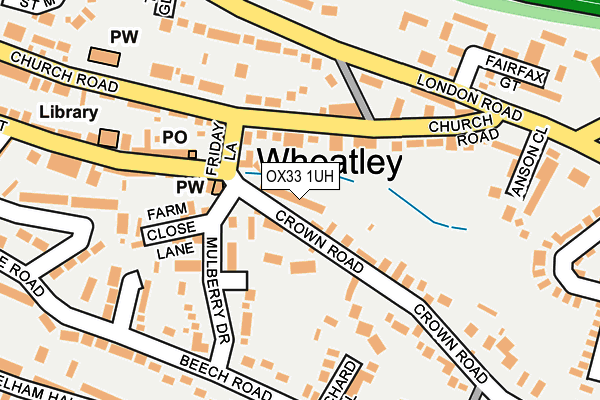 OX33 1UH map - OS OpenMap – Local (Ordnance Survey)