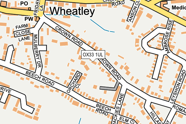 Map of THE STREET (WALLINGFORD) RESIDENTS ASSOCIATION LIMITED at local scale