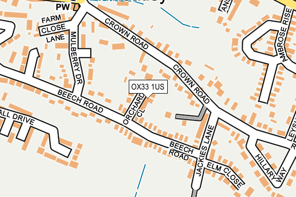 Map of T BUNTING LIMITED at local scale