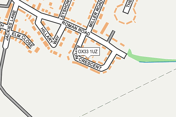 OX33 1UZ map - OS OpenMap – Local (Ordnance Survey)
