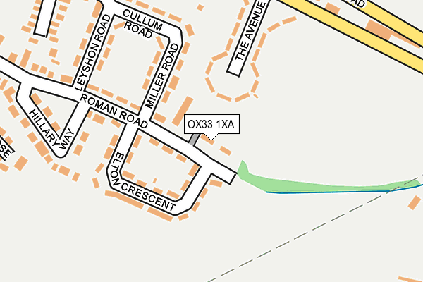 OX33 1XA map - OS OpenMap – Local (Ordnance Survey)