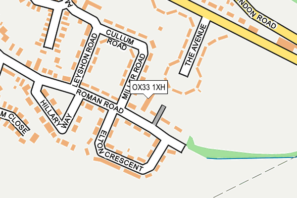 OX33 1XH map - OS OpenMap – Local (Ordnance Survey)