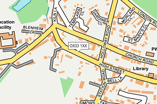 Map of CAPER OXFORD LTD at local scale