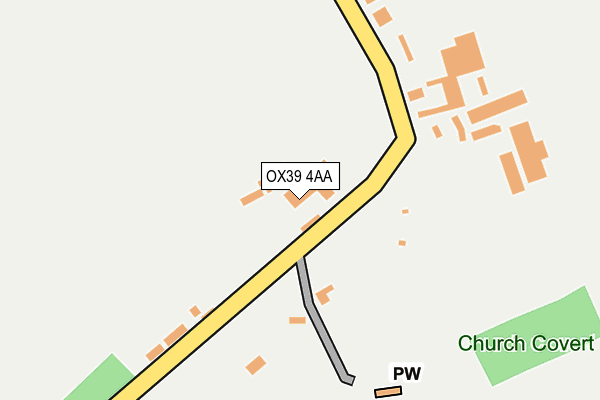 OX39 4AA map - OS OpenMap – Local (Ordnance Survey)