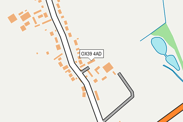 OX39 4AD map - OS OpenMap – Local (Ordnance Survey)