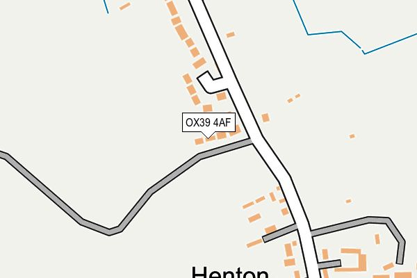 OX39 4AF map - OS OpenMap – Local (Ordnance Survey)