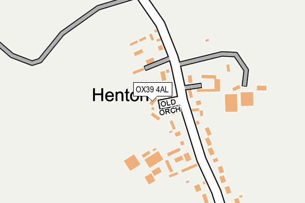 OX39 4AL map - OS OpenMap – Local (Ordnance Survey)