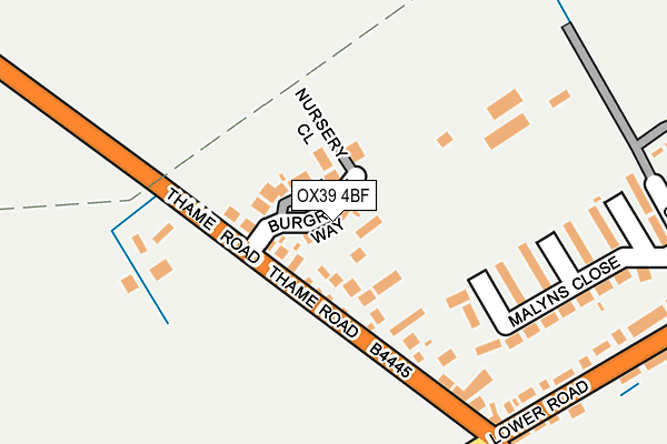 OX39 4BF map - OS OpenMap – Local (Ordnance Survey)