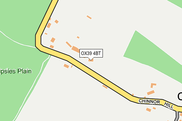 OX39 4BT map - OS OpenMap – Local (Ordnance Survey)