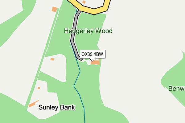 OX39 4BW map - OS OpenMap – Local (Ordnance Survey)
