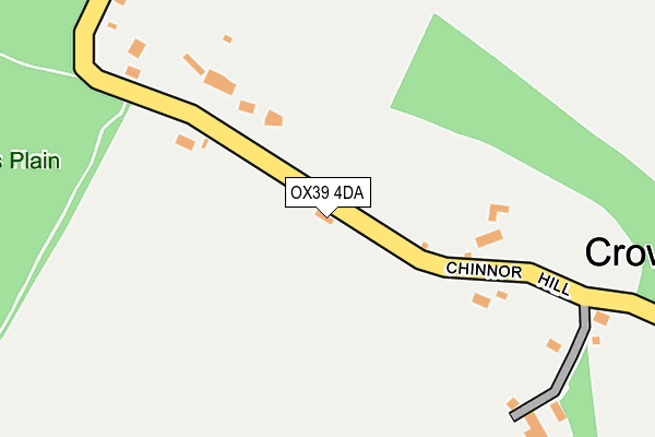 OX39 4DA map - OS OpenMap – Local (Ordnance Survey)