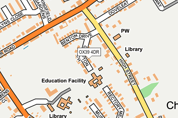 OX39 4DR map - OS OpenMap – Local (Ordnance Survey)