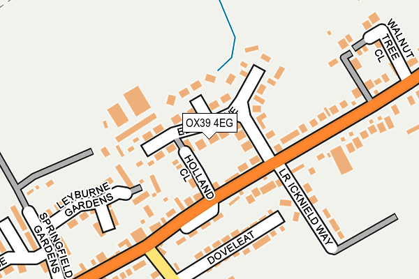 OX39 4EG map - OS OpenMap – Local (Ordnance Survey)