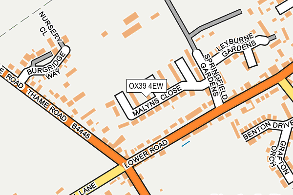 OX39 4EW map - OS OpenMap – Local (Ordnance Survey)