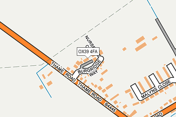 OX39 4FA map - OS OpenMap – Local (Ordnance Survey)