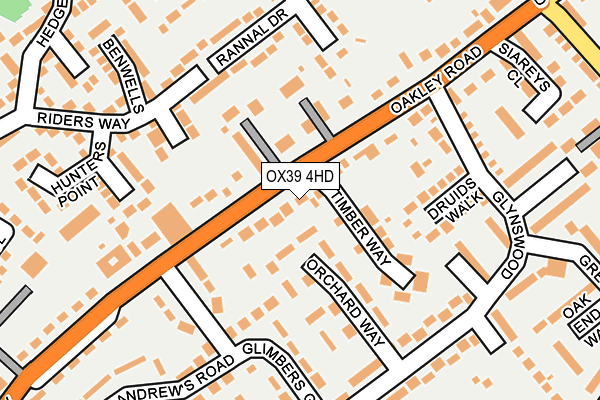 OX39 4HD map - OS OpenMap – Local (Ordnance Survey)